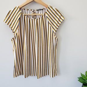 ANTHROPOLOGIE/ADRIANNA PAPELL striped top